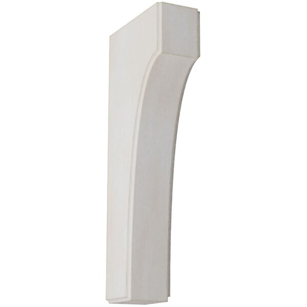 Ekena Millwork 1 3/4"W x 4"D x 10"H Clarksville Wood Vintage Decor Bracket, Chalk Dust White BKTWD02X04X10CVWH - main